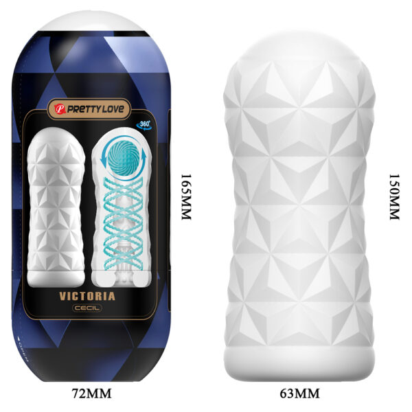 Spiral Masturbator Cup With Ball