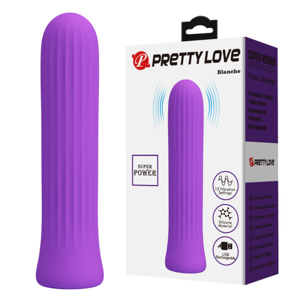Prettylove Striped Clitoral Vibrator BW-500019