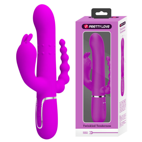 3in1 Silicone Rolling Vibrator BW-500036