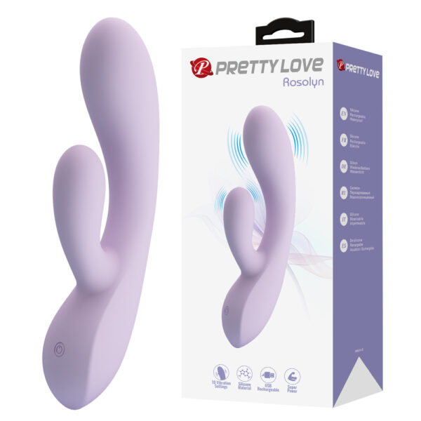 Prettylove Light Purple G-Spot Rabbit Vibrator BW-500055-2