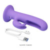Suction Base Wiggling Rabbit Vibrator