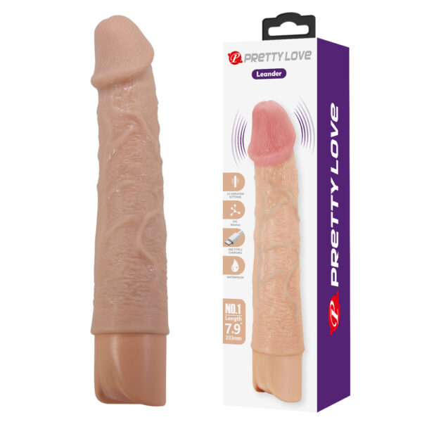 Prettylove TPE Vibrating Dildo BW-500080