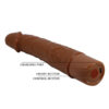 7.9" TPE Vibrating Dildo - Leander