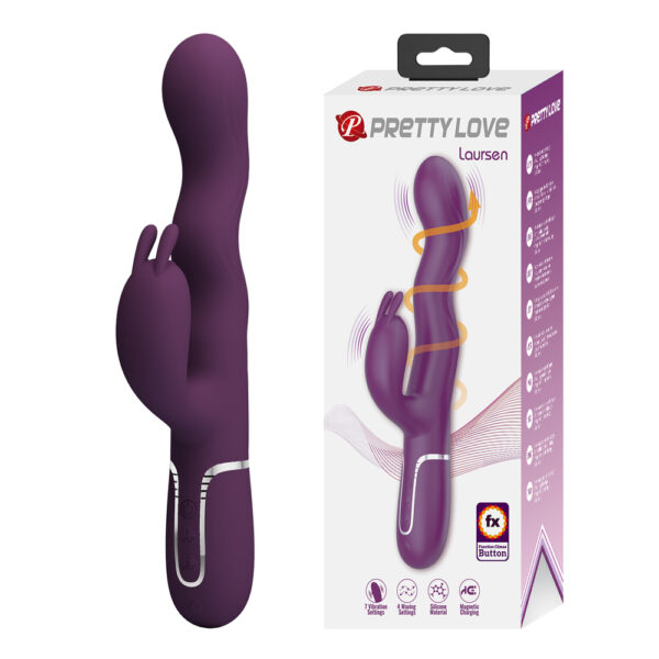 Prettylove Silicone Waving Rabbit Vibrator BW-500089