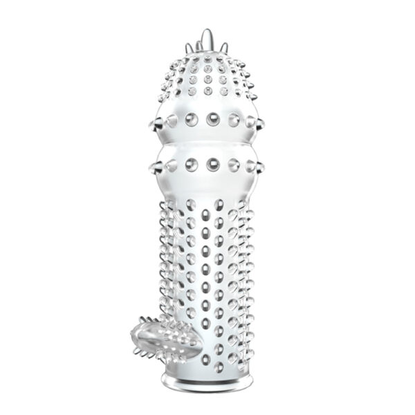 Studded Crystal Cock Sleeve BI-010045C