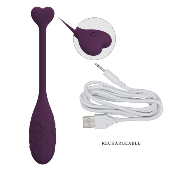 Heart Tailed Bullet Vibrator BI-300016HP