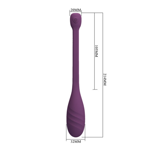 Spiral Silicone Egg Vibrator BI-300103HP