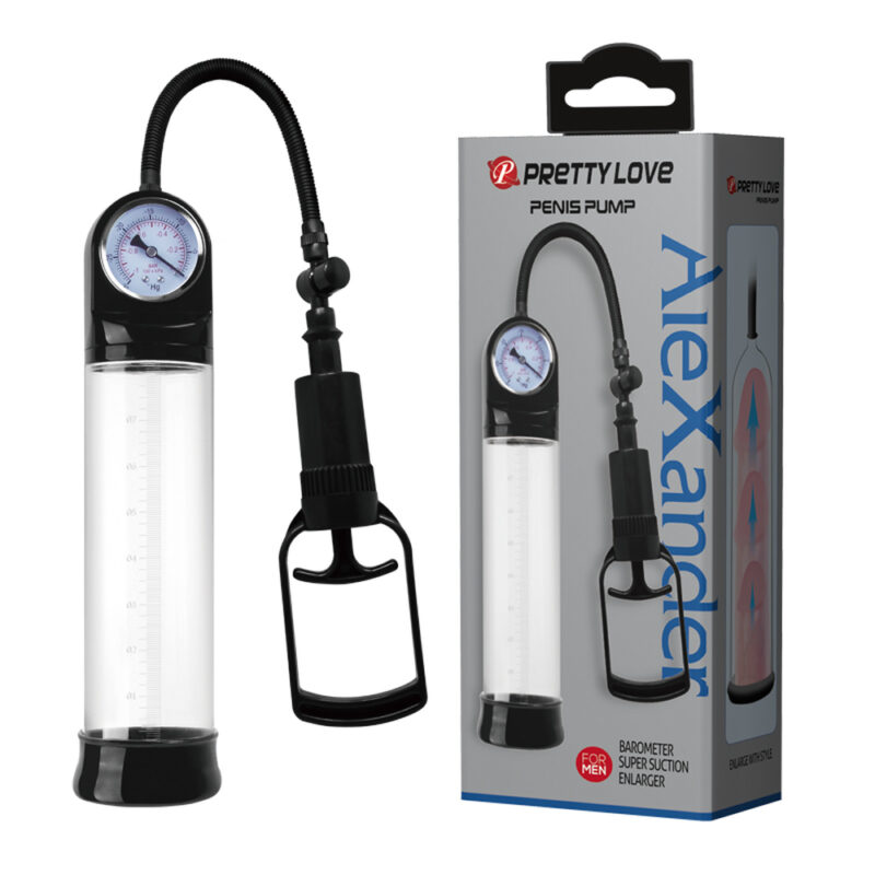 Prettylove Penis Pump With Pressure Gauge BM-010088PL