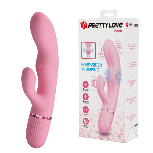 Prettylove Four-Sided Thumping Rabbit Vibrator BW-500106